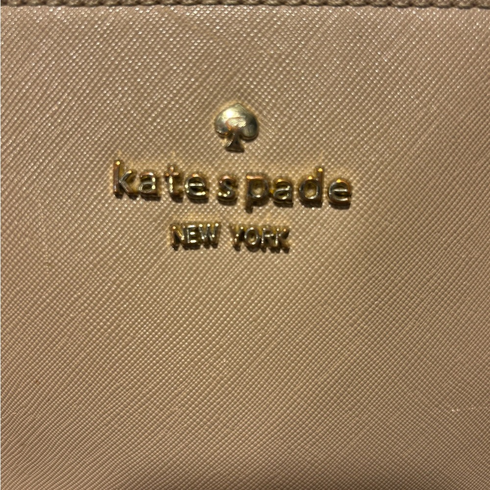 Kate Spade New York Crossbody Bag Beige Saffiano Leather - Picture 4 of 12